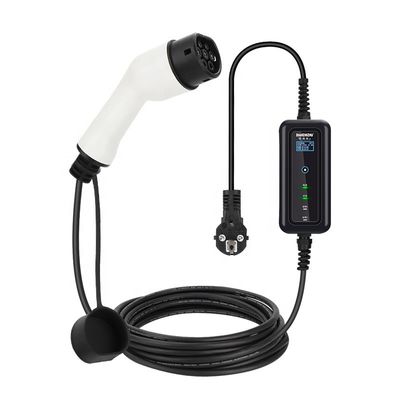 Accueil Type 2 32A 7KW Station de recharge de véhicule électrique portable avec câble de 5 m et sortie 3,5KW