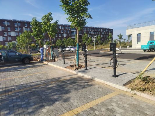 Chargeur de véhicule électrique électrique à phase unique de type 2 à recharge rapide avec carte de crédit et application