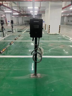 Chargeur noir 32A 7kw Type 2 pile de recharge pour véhicule 21kw Chargeur de voiture EV à connecteur unique